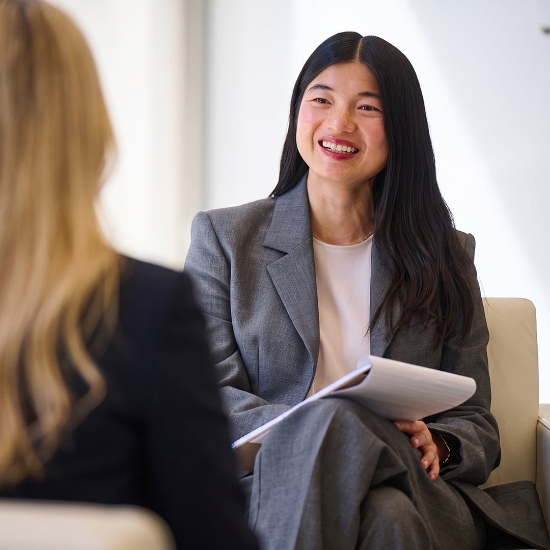 Weil Silicon Valley summer associate smiling in conversation